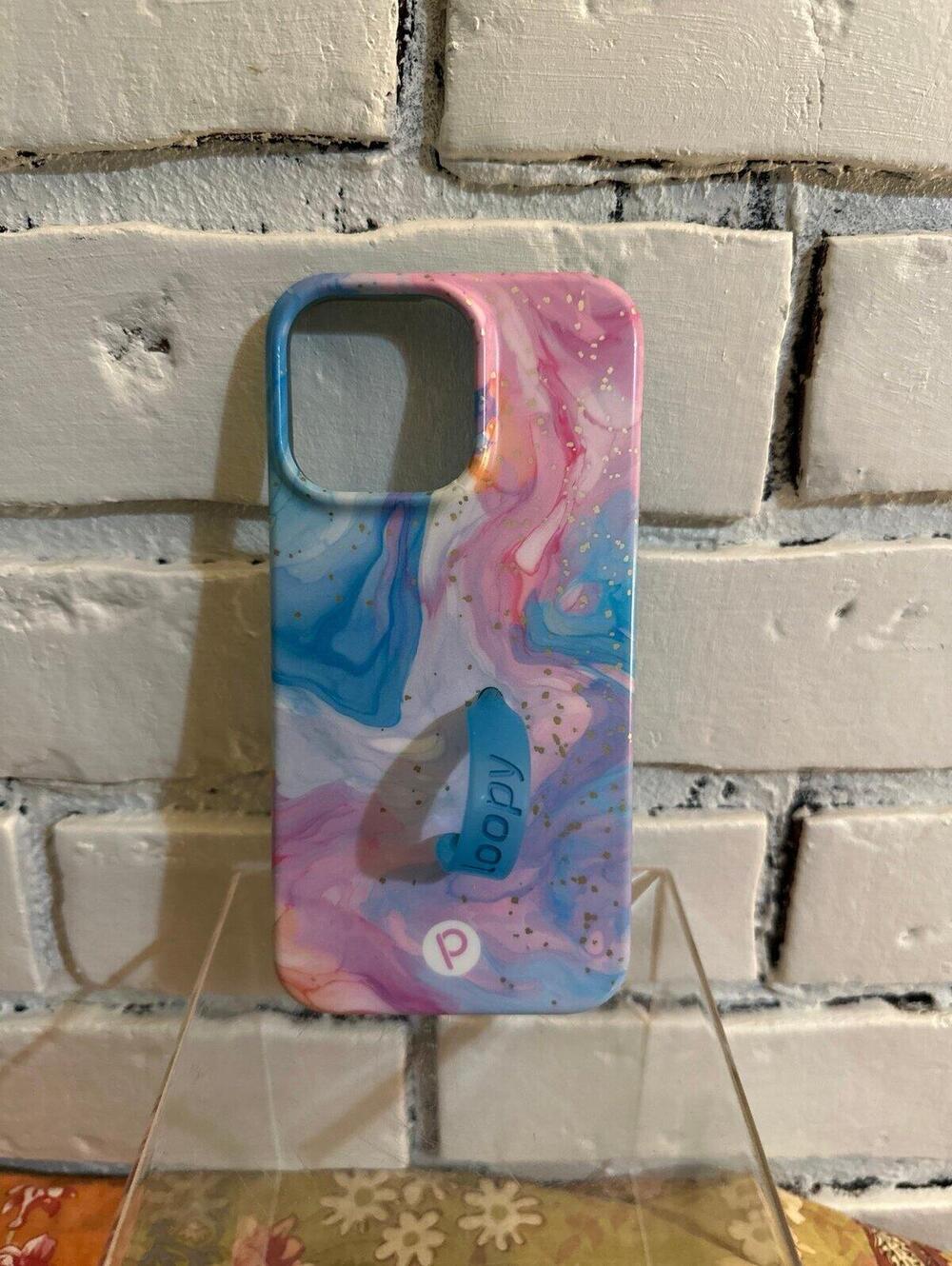 Loopy iPhone 14 Pro Max Case Cotton Candy Swirl